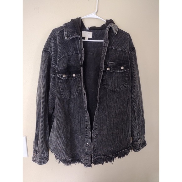 Oli and Hali‎ women's black corduroy jacket size medium - Picture 1 of 6
